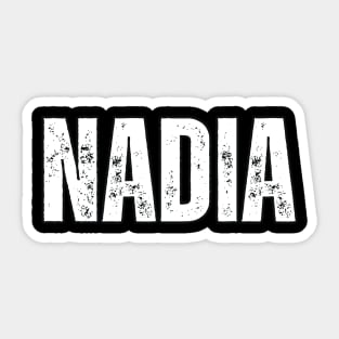 Nadia Name Gift Birthday Holiday Anniversary Sticker